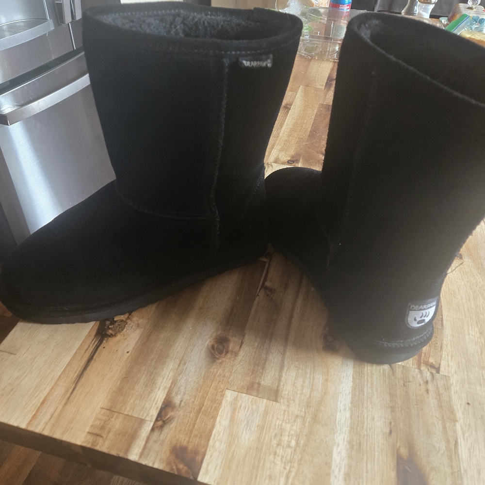 Bearpaw Black Suede Boots